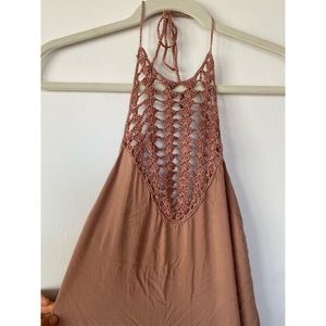 Pink Blush Crocheted Maxi Dress Acacia Positano